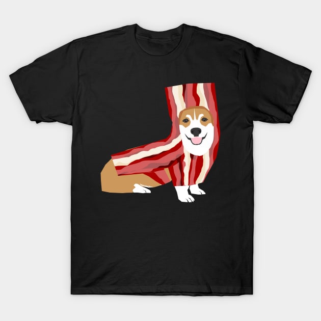 Corgi loves Bacon T-Shirt by friendlypets